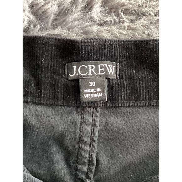 J. Crew Women's Flat Front Stretch Pockets Corduroy Wide Leg Pants Black Size 30 - Picture 6 of 10